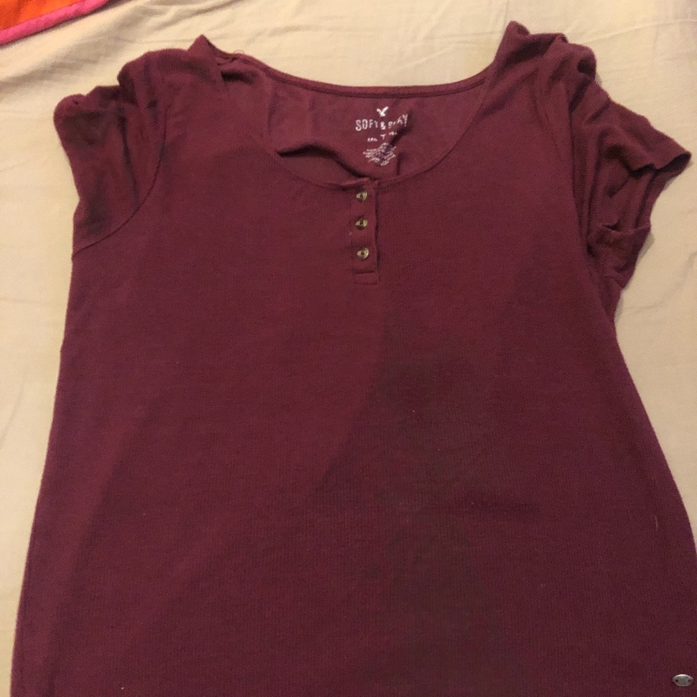 American Eagle Maroon Top